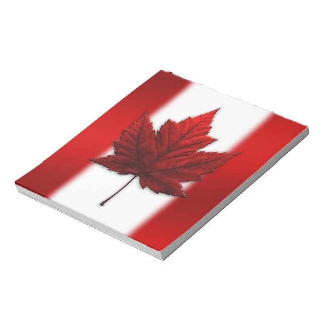 Bloc De Notas Bandera de Canadá Souvenir Notepad Canadá Regalos  (Lado Izquierdo)