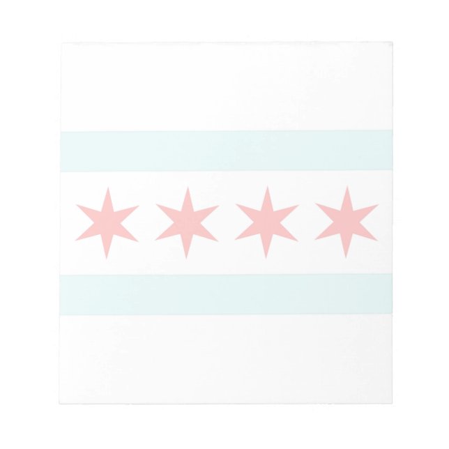 Bloc De Notas Bandera de Chicago (Frente)