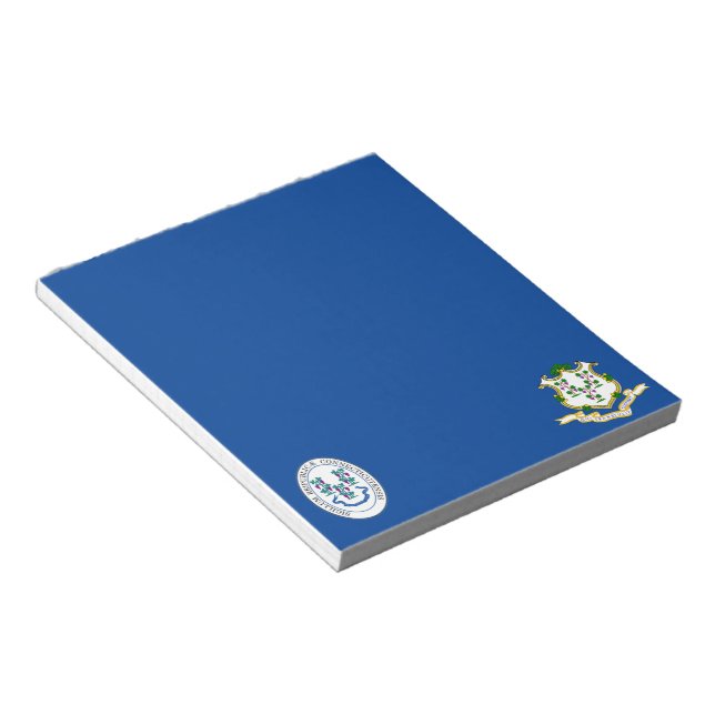Bloc De Notas Bandera de Connecticut (Lado Derecho)