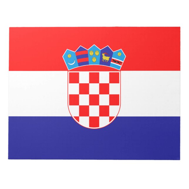 Bloc De Notas Bandera de Croacia (Frente)