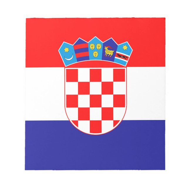 Bloc De Notas Bandera de Croacia (Frente)