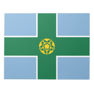 Bloc De Notas Bandera de Derbyshire (Condado de Inglaterra, Rein