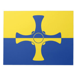 Bloc De Notas Bandera de Durham (condado del Reino Unido)