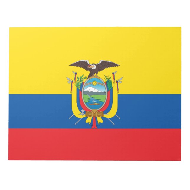 Bloc De Notas Bandera de Ecuador (Frente)