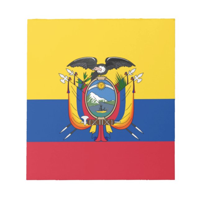 Bloc De Notas Bandera de Ecuador (Frente)