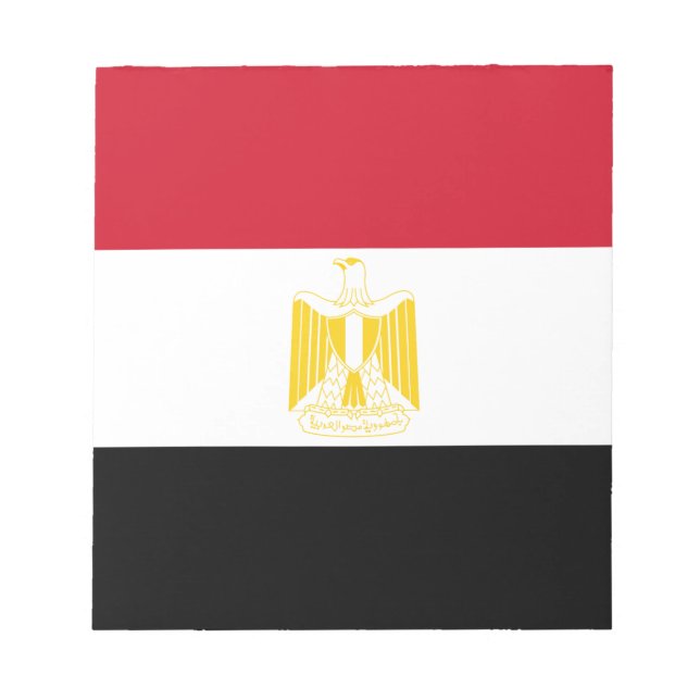 Bloc De Notas Bandera de Egipto (Frente)