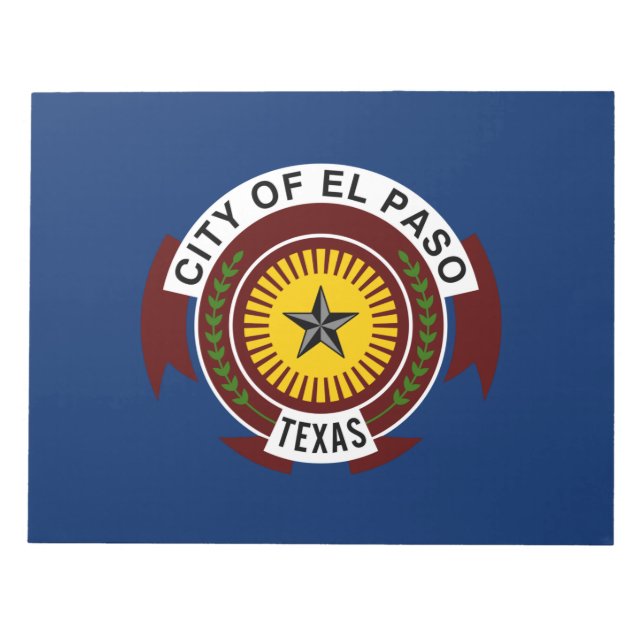 Bloc De Notas Bandera de El Paso (Texas) (Frente)