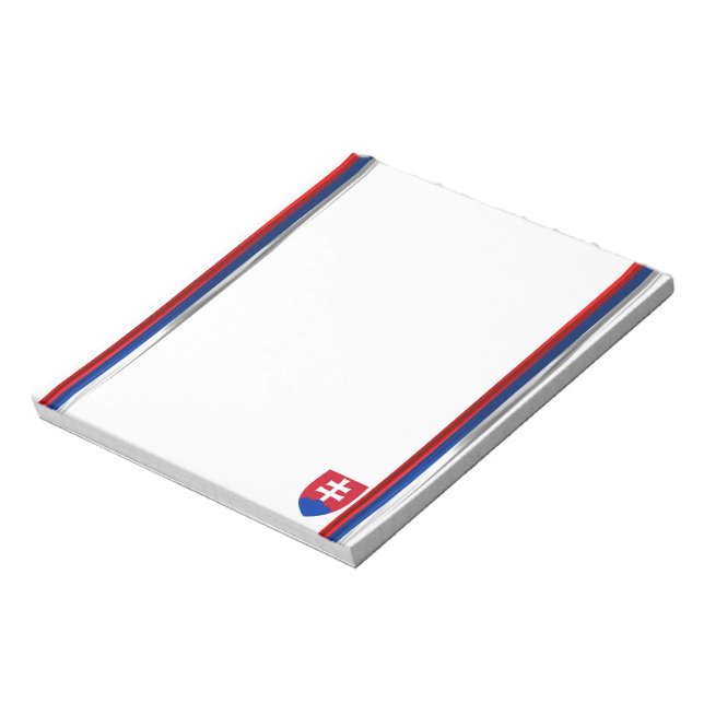Bloc De Notas Bandera de Eslovaquia (Lado Izquierdo)