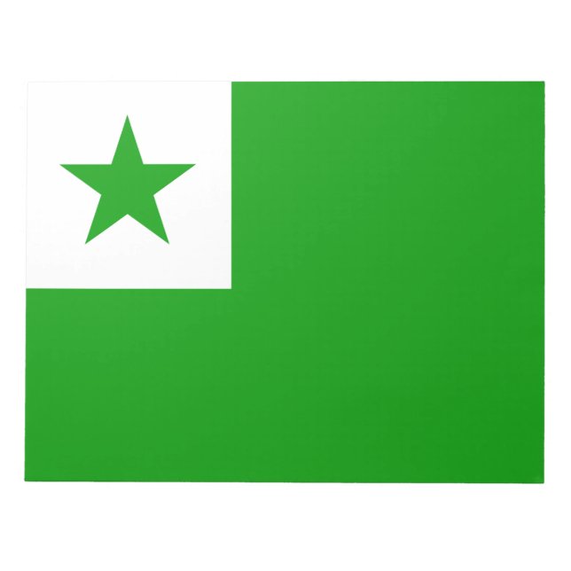 Bloc De Notas Bandera de Esperanto (Frente)