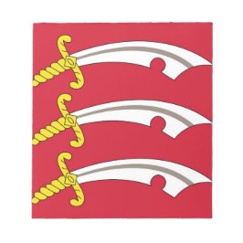 Bloc De Notas Bandera de Essex (condado del Reino Unido)
