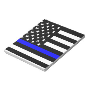 Bloc De Notas Bandera de Estados Unidos de la Línea Azul