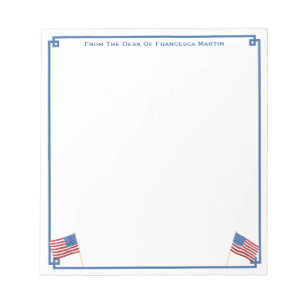 Bloc De Notas Bandera de Estados Unidos Patriótica Estadounidens