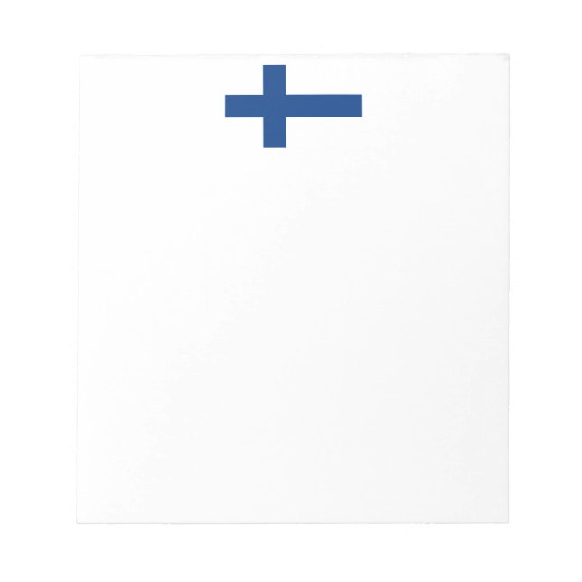 Bloc De Notas Bandera de Finlandia (Frente)