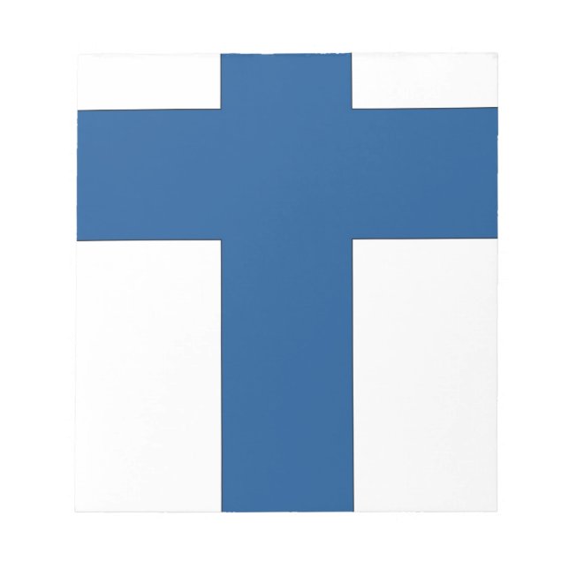 Bloc De Notas Bandera de Finlandia (Frente)