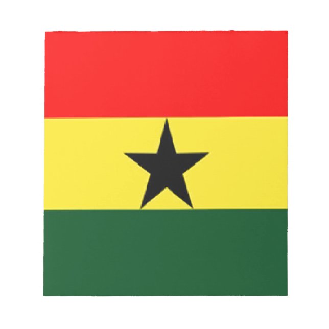 Bloc De Notas Bandera de Ghana (Frente)