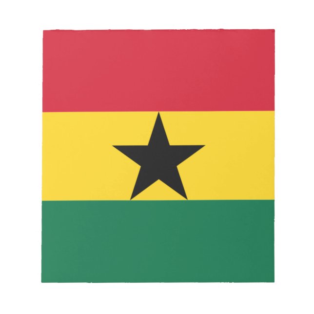 Bloc De Notas Bandera de Ghana (Frente)