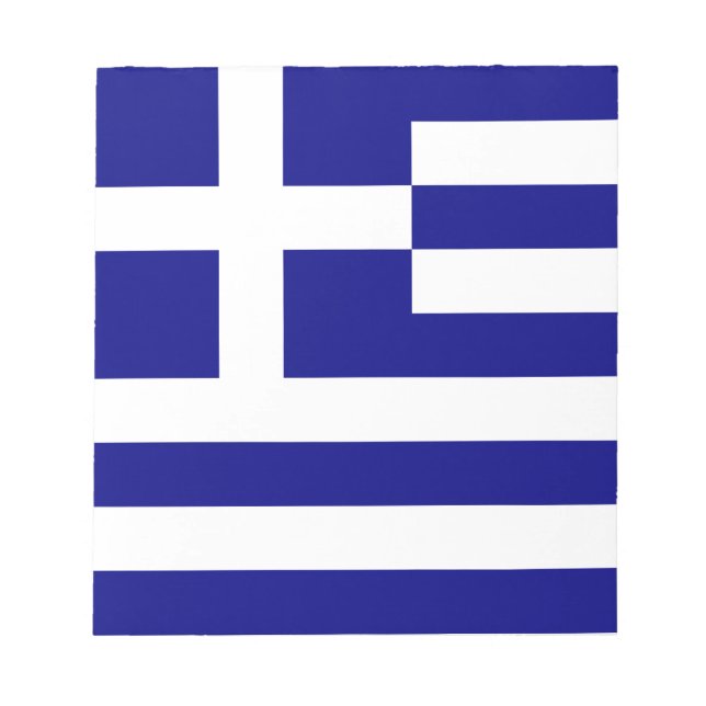 Bloc De Notas Bandera de Grecia (Frente)