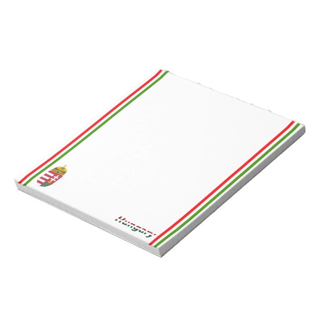 Bloc De Notas Bandera de Hungría (Lado Izquierdo)