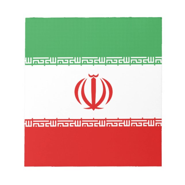 Bloc De Notas Bandera de Irán (Frente)