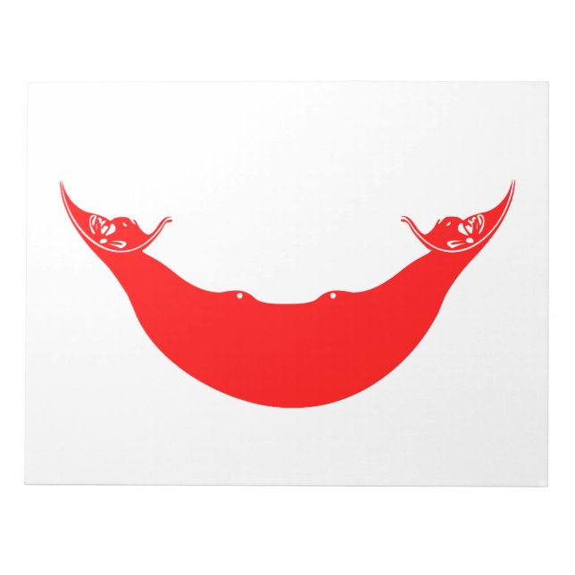 Bloc De Notas Bandera de Isla de Pascua (Rapa Nui) (Frente)