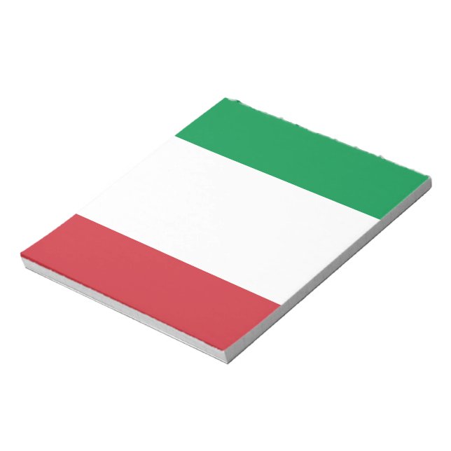 Bloc De Notas Bandera de Italia (Lado Izquierdo)