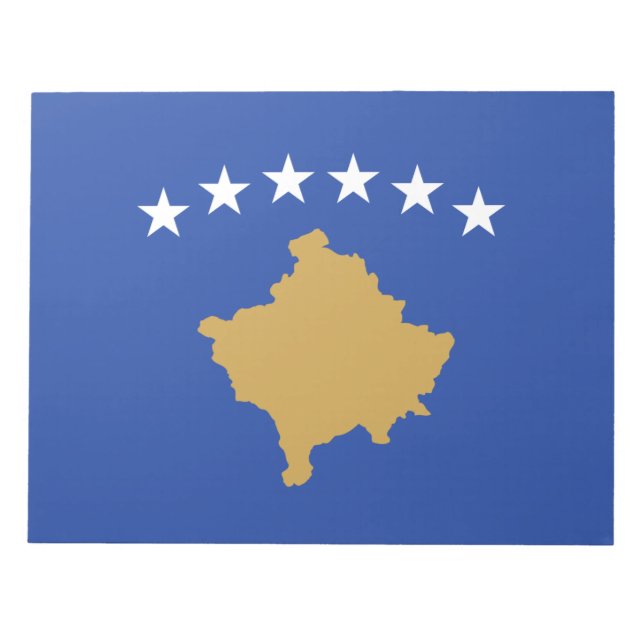 Bloc De Notas Bandera de Kosovo (Frente)