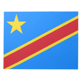 Bloc De Notas Bandera de la RDC (República Democrática del Congo