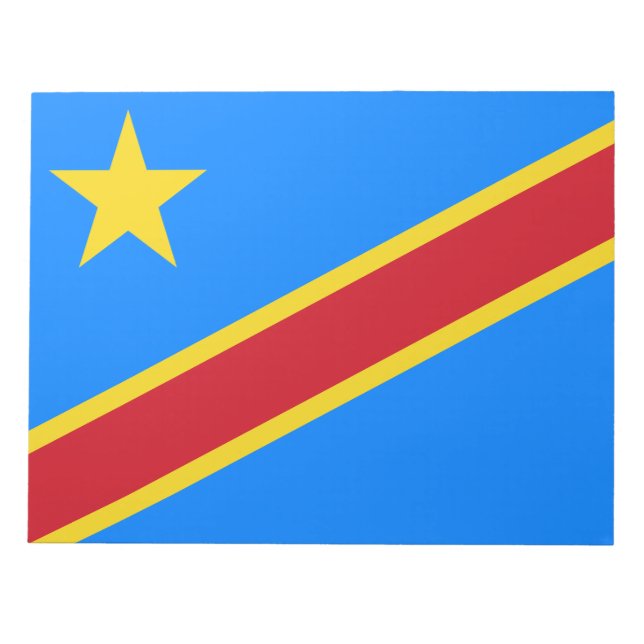 Bloc De Notas Bandera de la RDC (República Democrática del Congo (Frente)