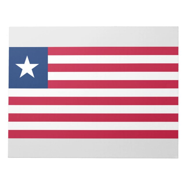 Bloc De Notas Bandera de Liberia (Liberia) (Frente)