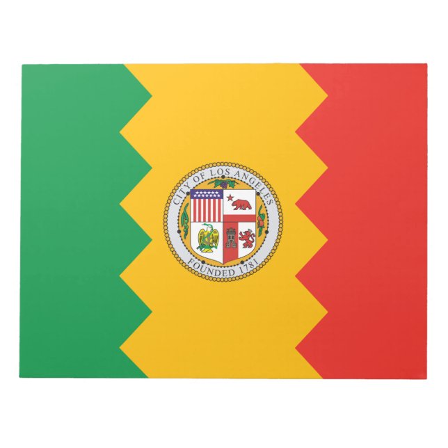 Bloc De Notas Bandera de Los Ángeles (California, Estados Unidos (Frente)