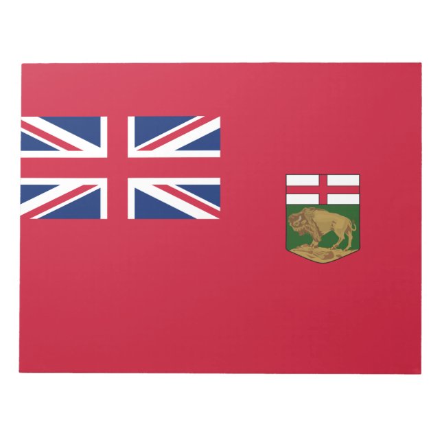Bloc De Notas Bandera de Manitoba (Frente)