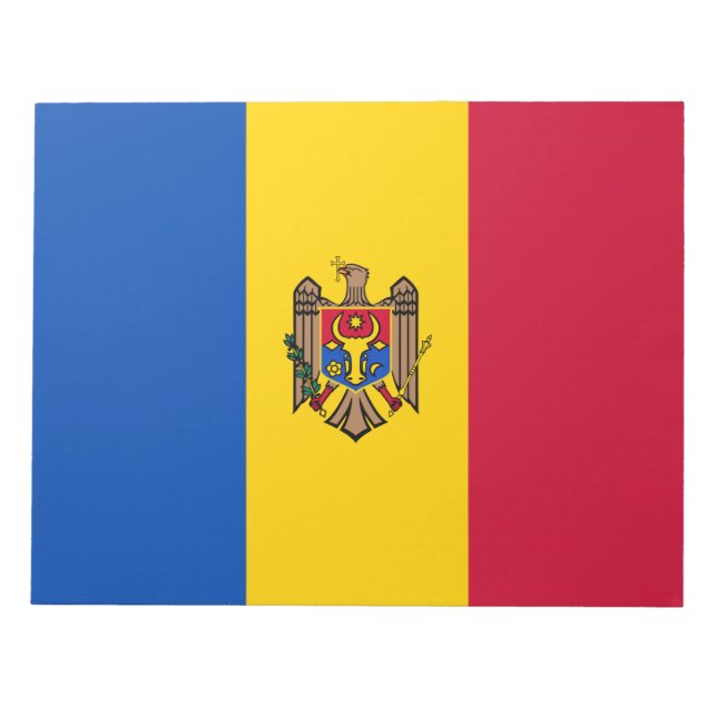Bloc De Notas Bandera de Moldavia (Frente)