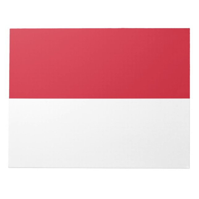 Bloc De Notas Bandera de Mónaco (Frente)