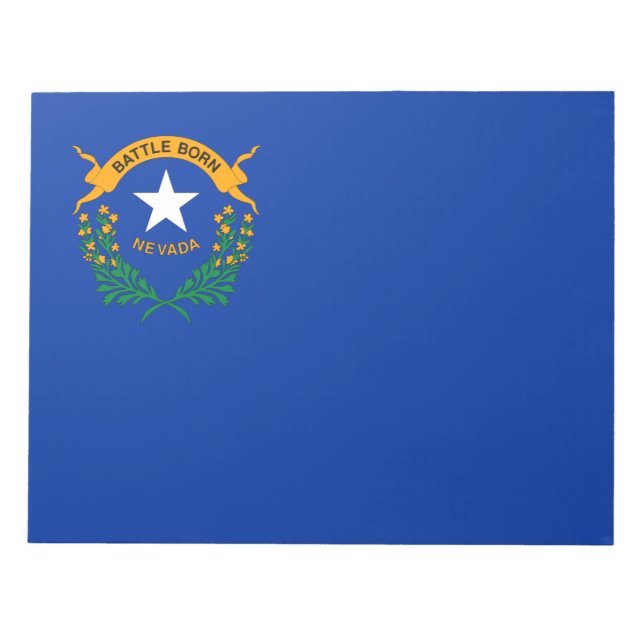 Bloc De Notas Bandera de Nevada (Frente)