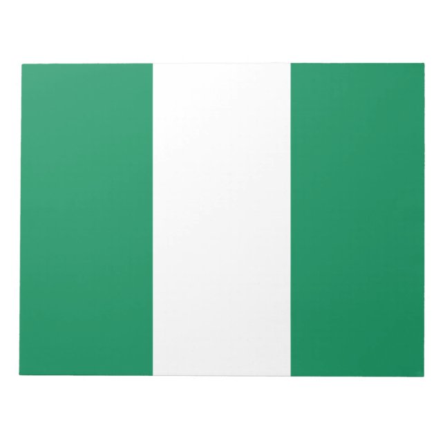 Bloc De Notas Bandera de Nigeria (Frente)