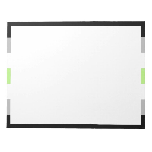 Bloc De Notas Bandera de orgullo Agender (Frente)