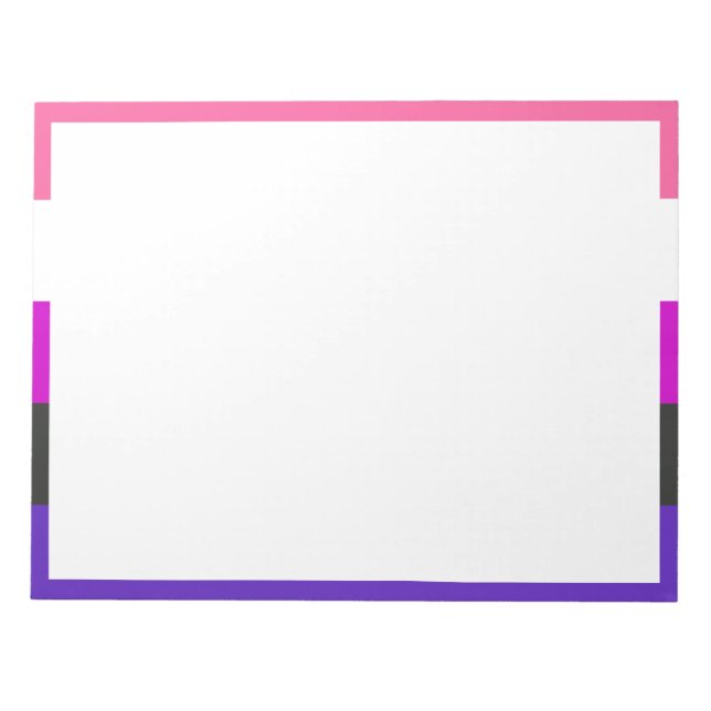 Bloc De Notas Bandera de orgullo genderfluid (Frente)