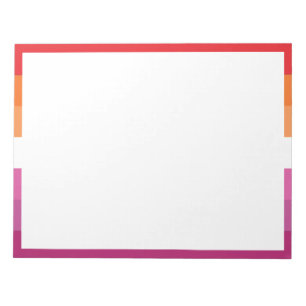 Bloc De Notas Bandera de Orgullo Lesbiano