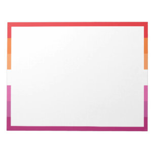 Bloc De Notas Bandera de orgullo lésbico WLW