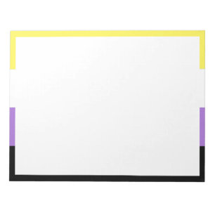 Bloc De Notas Bandera de orgullo no binario
