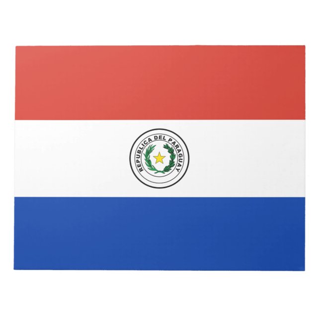 Bloc De Notas Bandera de Paraguay (Frente)