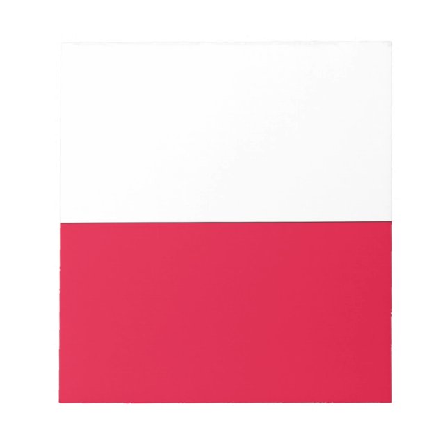 Bloc De Notas Bandera de Polonia (Frente)