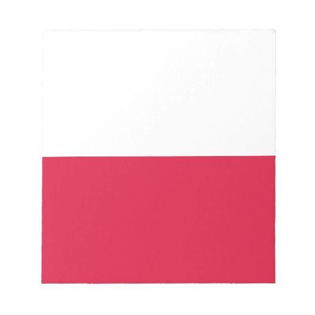 Bloc De Notas Bandera de Polonia (Frente)