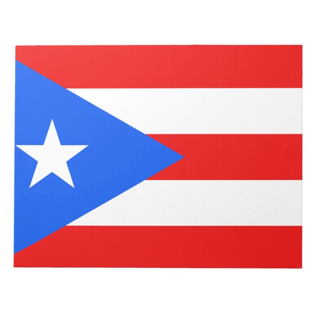 Bloc De Notas Bandera de Puerto Rico (Frente)