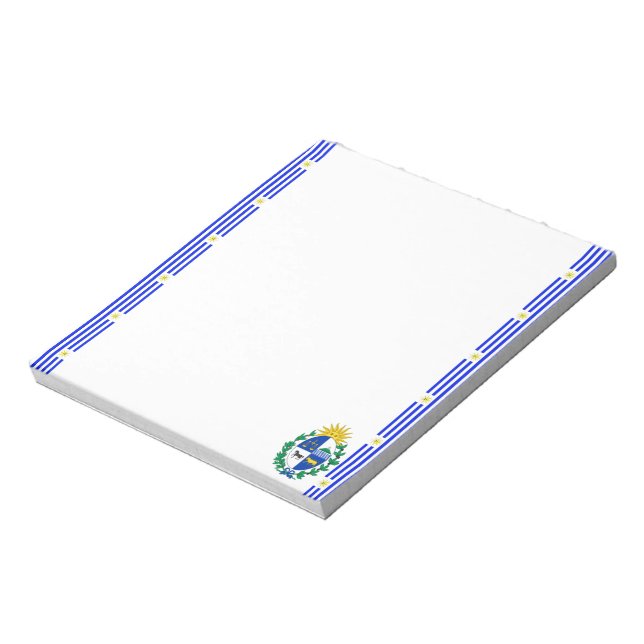 Bloc De Notas Bandera de rayas de Uruguay (Lado Izquierdo)