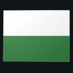 Bloc De Notas Bandera de Sajonia (Estado alemán)<br><div class="desc">Este diseño presenta la bandera de Sajonia, un estado sin salida al mar de Alemania. Sajonia limita con los estados alemanes de Brandemburgo, Sajonia-Anhalt, Turingia y Baviera, así como con los países de Polonia y la República Checa. La capital de Sajonia es Dresden, mientras que la ciudad más grande es...</div>