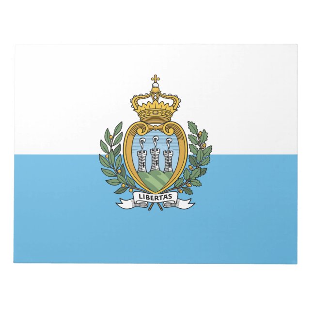 Bloc De Notas Bandera de San Marino (Frente)