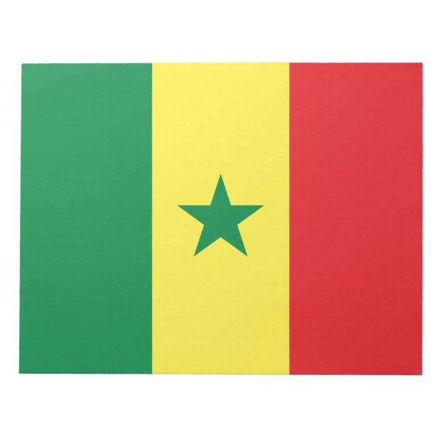Bloc De Notas Bandera de Senegal (Frente)