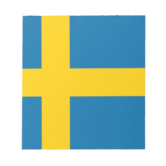Bloc De Notas Bandera de Suecia (Frente)