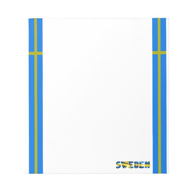 Bloc De Notas bandera de Suecia (Frente)